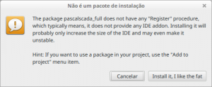 Metapacote do PascalSCADA: necessário para simplificar a instalação completa