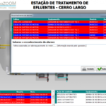 Controle de efluentes, feito em Delphi XE2 e rodando sobre Windows 7, comunicando com um CLP Siemens usando o protocolo Siemens ISOTCP